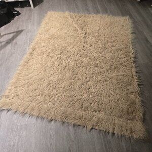 Project 62 Shaggy Beige Rug 4ft x 5ft